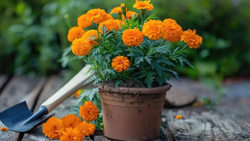 گلدان همیشه بهار